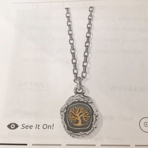 BRIGHTON - FERRARA VIRTUE OAK TREE PENDANT NECKLACE